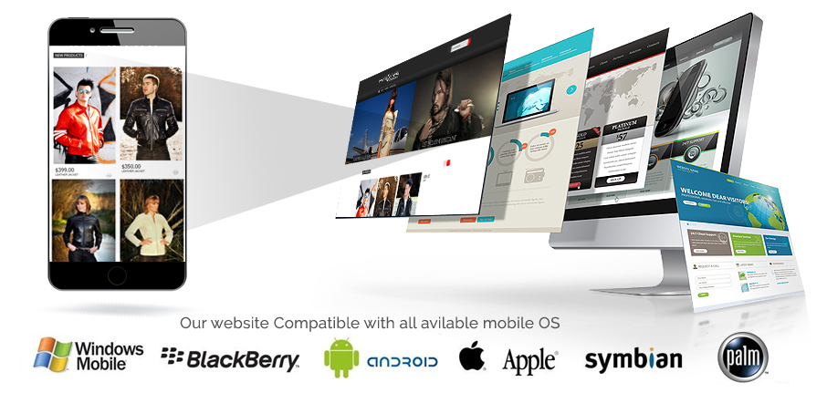 eCommerce Website design as compatible with all mobile OS