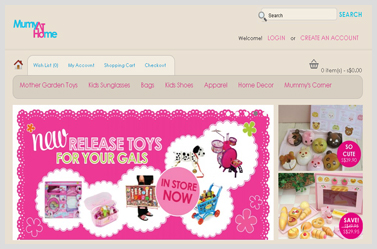 Mumy at Home- Awesome OsCommerce based website