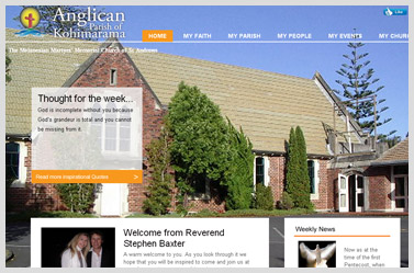 Anglican Parish of Kohimarama- wordpress website designed with creativity