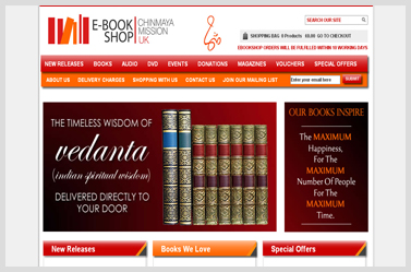 Ebook Shop- well designed ecommerce website