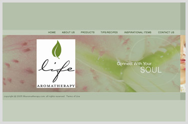 Life Aromatherapy- Inspirational Website