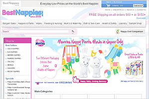 Best Nappies – Ecommerce website